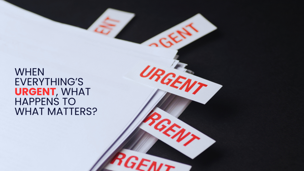 Home 131 Newsletter 25 When Everythings Urgent What Happens To What Matters 1 1024x576
